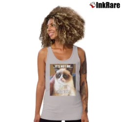 Women’s Grumpy Cat It's Not Me It's You Tank Top in sport grey | Lightweight, Movement-Friendly