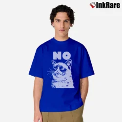 Men’s Grumpy Cat No Funny Meme Classic T-Shirt in royal blue | Soft, Breathable Everyday Wear