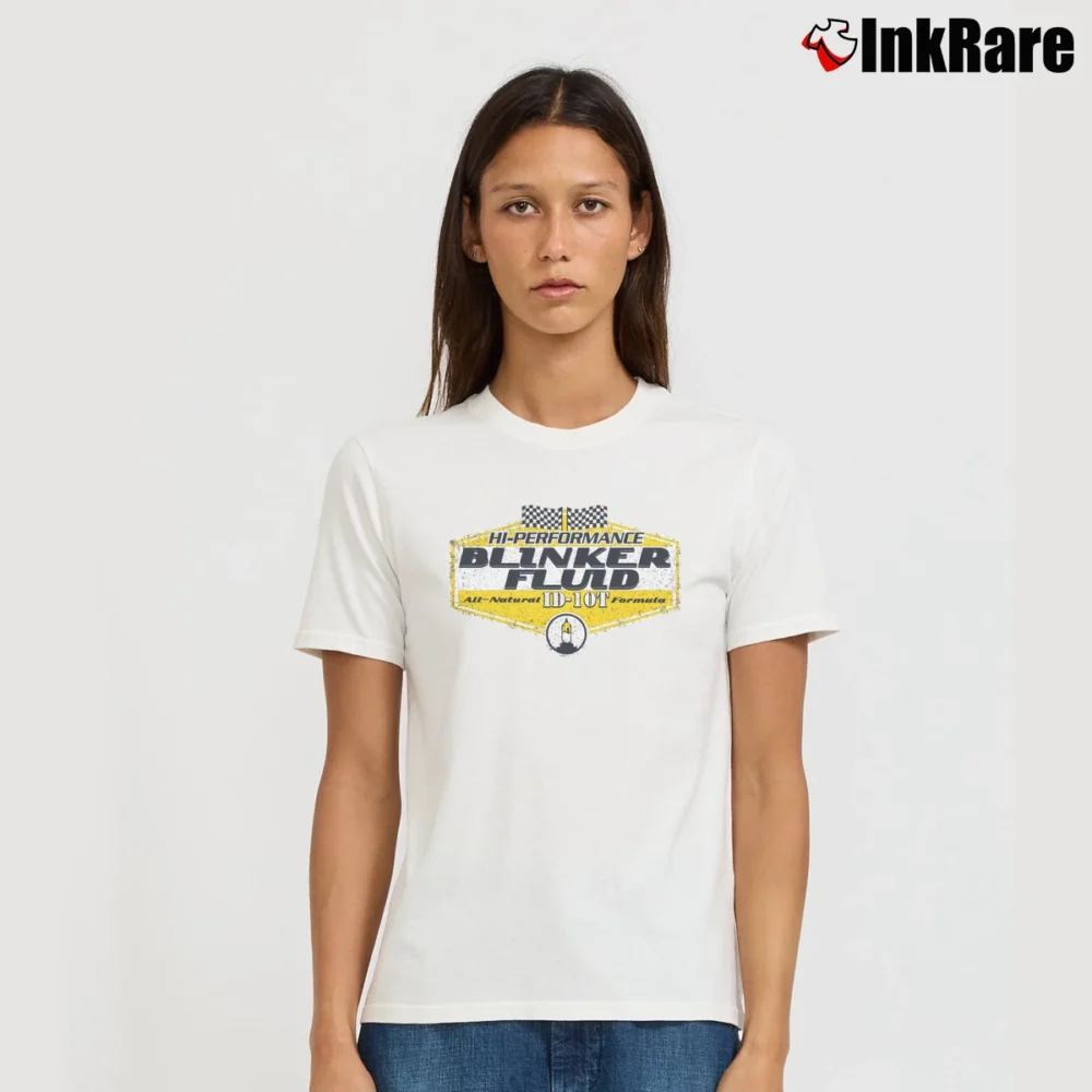 Women’s Grunt Style Blinker Fluid Motorsports Signature T-Shirt in white | Soft, Flattering Fit