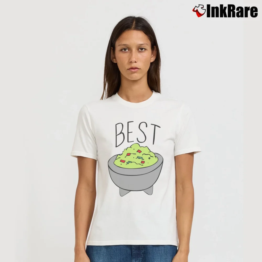 Women’s Guac And Taco Best Friend Duo Signature T-Shirt in white | Soft, Flattering Fit