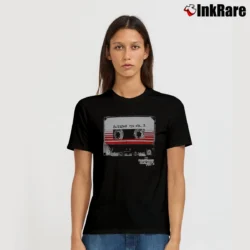 Women’s Guardians Of The Galaxy Awesome Mix Tape Vol 2 Signature T-Shirt in black | Soft, Flattering Fit
