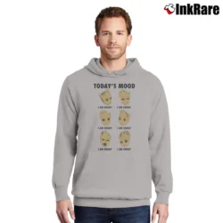 Men’s Guardians Of The Galaxy Groot Today's Mood Marvel Pullover Hoodie in sport grey | Cozy, Durable, Modern Fit