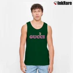 Men’s Gucci Blue Baby Logo Graphic Tank Top in forest green | Breathable, Active-Friendly Design