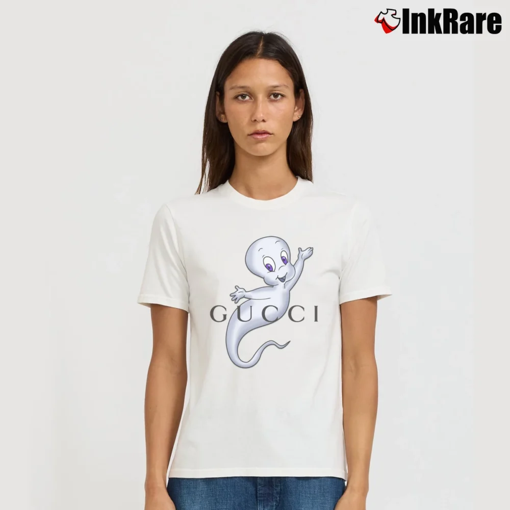 Women’s Gucci Casper Graphic Signature T-Shirt in white | Soft, Flattering Fit