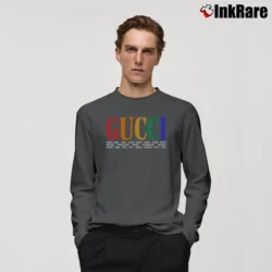 Men’s Gucci Children's Logo Graphic Long-Sleeve Shirt in charcoal | Sleek, Lightweight, Year-Round Wear