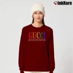 Women’s Gucci Children's Logo Graphic Long-Sleeve Top in maroon | Sleek, Versatile, All-Season