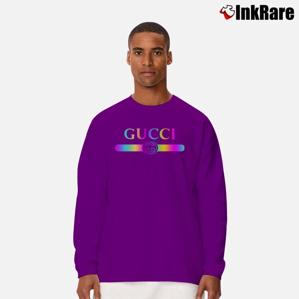 Men’s Gucci Children's Logo Graphic Long-Sleeve Shirt in purple | Sleek, Lightweight, Year-Round Wear