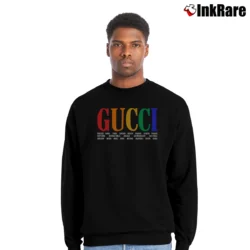 Men’s Gucci Children's Logo Graphic Crewneck Sweatshirt in black | Cozy Fabric, Clean Style
