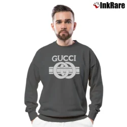 Men’s Gucci Children's Logo Graphic Crewneck Sweatshirt in charcoal | Cozy Fabric, Clean Style