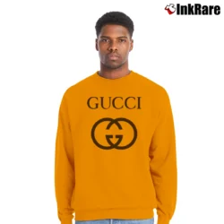 Men’s Gucci Children's Logo Graphic Crewneck Sweatshirt in orange | Cozy Fabric, Clean Style