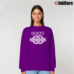 Women’s Gucci Children's Logo Graphic Relaxed Sweatshirt in purple | Soft, Laid-Back Vibe