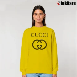 Women’s Gucci Children's Logo Graphic Relaxed Sweatshirt in yellow | Soft, Laid-Back Vibe