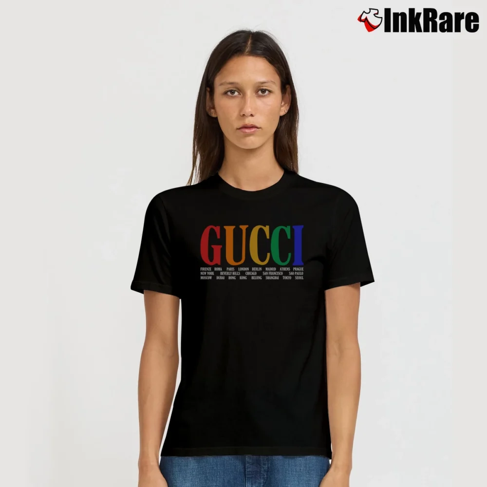 Women’s Gucci Children's Logo Graphic Signature T-Shirt in black | Soft, Flattering Fit