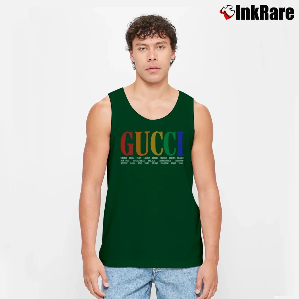 Men’s Gucci Children's Logo Graphic Tank Top in forest green | Breathable, Active-Friendly Design