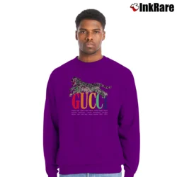 Men’s Gucci Cities And Tiger Crewneck Sweatshirt in purple | Cozy Fabric, Clean Style