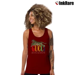 Women’s Gucci Cities And Tiger Tank Top in maroon | Lightweight, Movement-Friendly