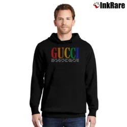 Men’s Gucci Cities Typography Pullover Hoodie in black | Cozy, Durable, Modern Fit