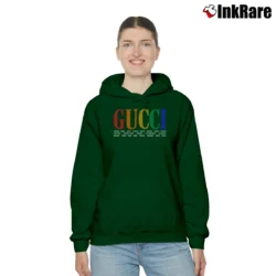 Women’s Gucci Cities Typography Cozy Hoodie in forest green | Warm, Structured, Stylish