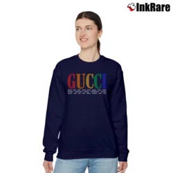 Women’s Gucci Cities Typography Relaxed Sweatshirt in navy | Soft, Laid-Back Vibe