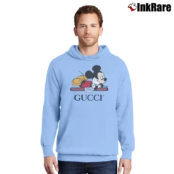 Men’s Gucci Disney Mickey Mouse Classic Pullover Hoodie in light blue | Cozy, Durable, Modern Fit