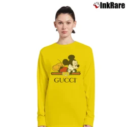 Women’s Gucci Disney Mickey Mouse Classic Long-Sleeve Top in yellow | Sleek, Versatile, All-Season