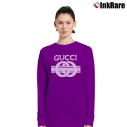 Women’s Gucci Fashion Show Graphic Long-Sleeve Top in purple | Sleek, Versatile, All-Season
