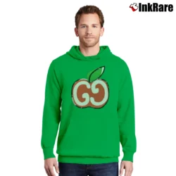 Men’s Gucci Gg Apple Pink 1980 Retro Logo Pullover Hoodie in irish green | Cozy, Durable, Modern Fit