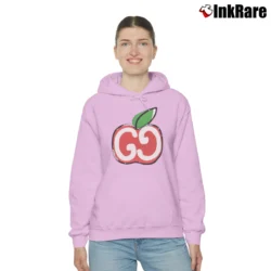 Women’s Gucci Gg Apple Pink 1980 Retro Logo Cozy Hoodie in light pink | Warm, Structured, Stylish