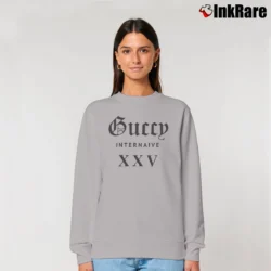 Women’s Gucci Guccy Internaive XXV Graphic Relaxed Sweatshirt in sport grey | Soft, Laid-Back Vibe