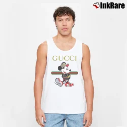 Men’s Gucci Happy Mickey Mouse Fashion Tank Top in white | Breathable, Active-Friendly Design