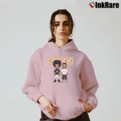 Women’s Gucci Inspired Mickey Mouse Custom Vacation Cozy Hoodie in light pink | Warm, Structured, Stylish