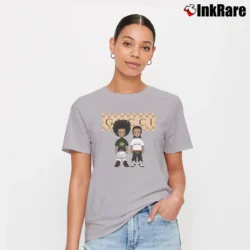 Women’s Gucci Inspired Mickey Mouse Custom Vacation Signature T-Shirt in sport grey | Soft, Flattering Fit