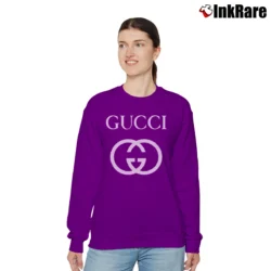 Women’s Gucci Logo Classic Relaxed Sweatshirt in purple | Soft, Laid-Back Vibe