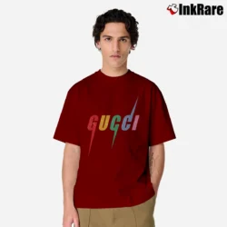 Men’s Gucci Logo Graphic Classic T-Shirt in maroon | Soft, Breathable Everyday Wear