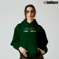 Women’s Gucci Logo Multi Color Cozy Hoodie in forest green | Warm, Structured, Stylish
