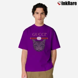 Men’s Gucci Logo Mystic Cat Classic T-Shirt in purple | Soft, Breathable Everyday Wear