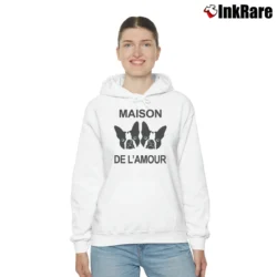 Women’s Gucci Maison De L'amour Logo Cozy Hoodie in white | Warm, Structured, Stylish