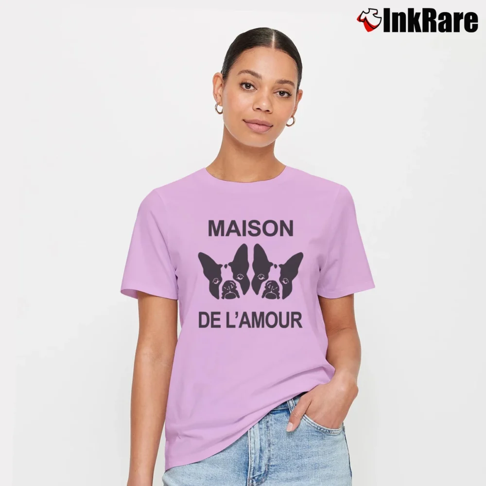 Women’s Gucci Maison De L'amour Logo Signature T-Shirt in light pink | Soft, Flattering Fit