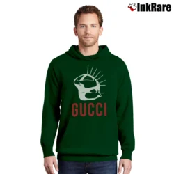 Men’s Gucci Manifesto Overd Black Fashion Pullover Hoodie in forest green | Cozy, Durable, Modern Fit