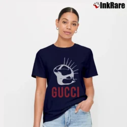Women’s Gucci Manifesto Overd Black Fashion Signature T-Shirt in navy | Soft, Flattering Fit