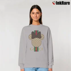 Women’s Gucci Mickey Mouse Family Vacation Trending Relaxed Sweatshirt in sport grey | Soft, Laid-Back Vibe
