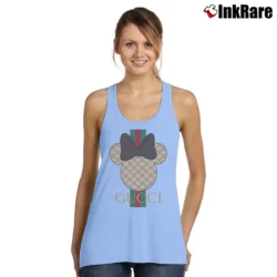 Women’s Gucci Mickey Mouse Family Vacation Trending Tank Top in light blue | Lightweight, Movement-Friendly