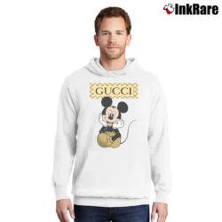 Men’s Gucci Mickey Mouse Fashion Pullover Hoodie in white | Cozy, Durable, Modern Fit