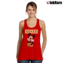 Women’s Gucci Mickey Mouse Fashion Tank Top in red | Lightweight, Movement-Friendly