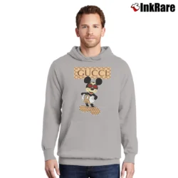 Men’s Gucci Mickey Mouse Glasses Pullover Hoodie in sport grey | Cozy, Durable, Modern Fit