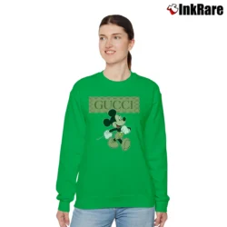 Women’s Gucci Mickey Mouse Relaxed Sweatshirt in irish green | Soft, Laid-Back Vibe