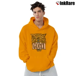 Men’s Gucci Tiger Head Designer Graphic Pullover Hoodie in orange | Cozy, Durable, Modern Fit