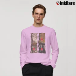 Men’s Gucci Tiger Print Fashion Long-Sleeve Shirt in light pink | Sleek, Lightweight, Year-Round Wear