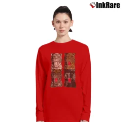 Women’s Gucci Tiger Print Fashion Long-Sleeve Top in red | Sleek, Versatile, All-Season
