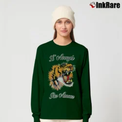 Women’s Gucci Tiger Slogan Fashion Designer Long-Sleeve Top in forest green | Sleek, Versatile, All-Season